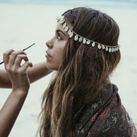 Boemska školjkaša glava plaža Tassel uzorak legura kose kopča za kosu za kosu za kosu za kosu za žene