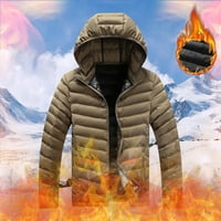 Elaililye modne muške zimske jakne jesen jakna s kapuljačom kapuljača Ležerne termalna jakna od pamučne