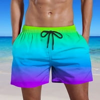 Swim trunks za muškarce Muške gradijentne plitke kratke hlače Ljeto Brza suha Pocket Plaža Hlače Havajski