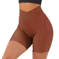 V Biker Struk strukske kratke hlače Dizanje žena Vježbajte Visoke joge kratke hlače