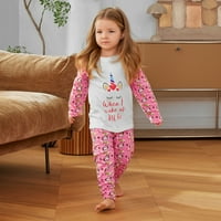 Bullpiano 1-8t Kids Baby Girls Pijamas setovi Casual Comfy Loungewear Dječja spavaća odjeća