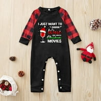 Božićni PJS Podudaranje Xmas Obiteljska odjeća Božićni bluza za bluzu za ispis + hlače Xmas Porodica