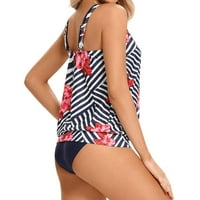 Zlekejiko odijelo s top ženskim kratkim hlačama kupaći kostim s kupaćim kupaćima Tankenis set kupaćih