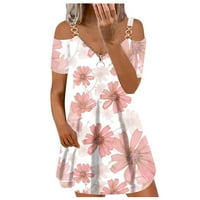 Ženska haljina Elegantska ispisana od ramena Lady Prolect Summer Hawaii Najbolje za odmor Stil plaže