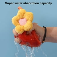 HonRane obrišite ručnik udobnog super apsorbentne koraljne fleke 3D cvjetni oblik kuhinja kupatilo viseći