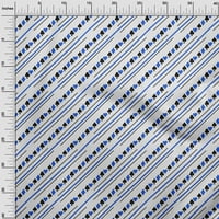 Onuone pamučne kambričke srednje plave tkanine poker kartone za obrtna projekta Dekor tkanina štampan