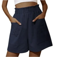 HomenesGenics Atletski kratke hlače za žene plus veličine Udobne ženske modne hlače Slobodne sportske