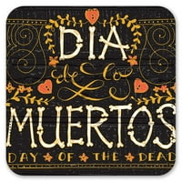 Vinilni podmetači - set - Dia de los Muertos