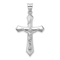 Čvrsti sterling srebrni INRI Cross Privjesak Crucifi Charm