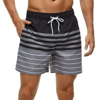 Homodles Muške kratke hlače - Trendy Ležerne prugaste kratke hlače 3xl