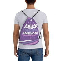 Azijski američki i pacifički otočići mjesec Ležerni ruksak za crtanje Ženska podesiva lagana torba za