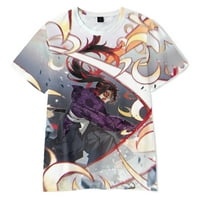 Demon Slayer pamučna majica, odjeća, casual majica, 3D vrhovi univerzalni okrugli vrat majica, odjeća,