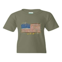 - Majice za velike dječake i vrhovi tenkova - Američki zastava SAD-a u zlatu