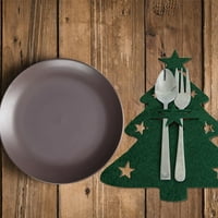 Kontejneri za pribor za jelo božićne drvce Divne željezničke posude za stolove ukrasi