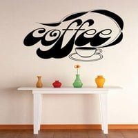 Šalice za kavu Zidne naljepnice Vinilne naljepnice Kava s šalicom Stilska uklonjiva kafa Umjetna diy