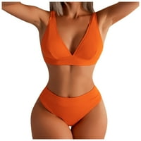 Ženski plus veličine Bikini High Struk kupaći kostimi Dvije kupaći kostim Control kupaći kostimi