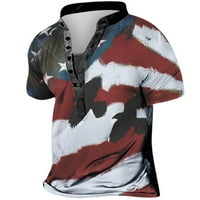 4. srpnja polo majice za muškarce s kratkim rukavima ljetna kauzalna nezavisnost dana patriotske zastave