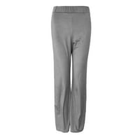 Yubatuo hlače za žene modne čvrste boje visoke struke joge široke noge hlače labave pantalone ženske
