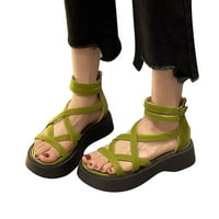 Sandale žene personalizirana boemska debela dna plaža T Strap Wedge Cipele