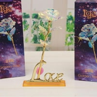 Star Gold Foil Rose Creative Gold Rose Day za učiteljski dan Poklon Početna Bašta Dekoracija Grafte Figurice Minijature