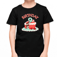 9. rođendan dječaka starog dječaka 9. rođendan kolač za rođendan rođendan boy majica