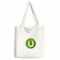 Zeleni okrugli potkove Logo Festival tatota platnene torbe za kupovinu Satchel casual torba