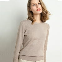 Ženski pulover Dukseri ženski novi okrugli vrat dugih rukava labav pulover pulover pulone dne košulje