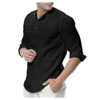 Muške ljetne košulje Muška modna casual okrugla rukav na rukavu majica s majicom