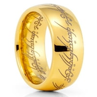 Vjenčani prsten Tungsten, Gospodar prstenova, volfran vjenčanica, zaručni prsten, obljetni prsten, udobnost