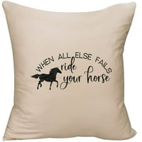 Kad sve ostale ne uspije, voziti vaš konj silueta životinje konjički ukrasni bacanje jastuk za jastuk