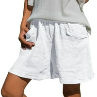 Žene Ljeto Basic Loase Comfy Hratke Solične elastične strugove casual pantalone sa džepovima Katalog