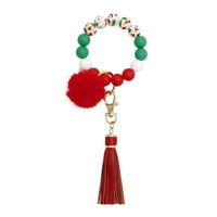 Lacyie božićni ključ na narukvicu perla ručni ručni poklon za žene
