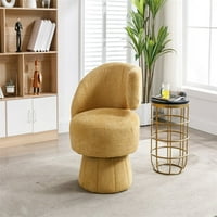 Stepen zakretajte cijevčane stolice, okrugle fotelje sa širokim tapeciranim stolicama za dnevnu sobu,