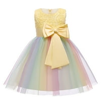 HUNPTA KIDS Vjenčane haljine Djevojke princeze djeveruševe Party Taen haljina cvjetne rođendanske djevojke