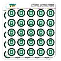 Zeleni later Logo Planer kalendara ScrapBooking za izradu naljepnica