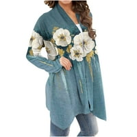 Viadha ženska modna floralna jakna s dugim rukavima od tiskane kardigan