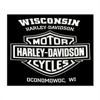 Harley-Davidson Muška biografija Džep prsa kratki rukav majica, crna, Harley Davidson