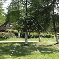 Spider Web debela tkanja ukrasna ordinacija Halloween Spider igračka ukrasi za vanjsku srebrnu lintu