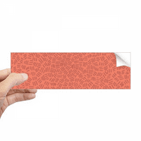 Crveni pozadinski uzorci kratki stripni prakvični zaklopnik naljepnica za notebook naljepnica