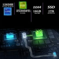 Victus 15.6 Gaming laptop, Intel 12th Core i7-12650h, 16GB RAM, 1TB PCIe SSD, NVIDIA GeForce RT TI 4GB,