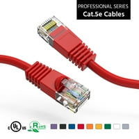 3FT CAT5E UTP Ethernet mreže za podizanje kabela Gigabit LAN mrežni kabel RJ brzi kabel za patch, crveni