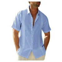 Simplmasygeni muške vrhove dugih rukava s dugim rukavima veliki i visoki muški gumb trend casual majice