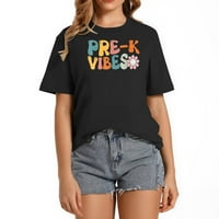 Pre-k vibes - Pred vrtići tim Retro 1. dana Ženske majice sa hladnim grafičkim otiscima