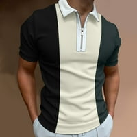 Sanbonepd muške košulje muške ležerne ljetne boje u boji za bluza za bluzu za bluzu majica Okrenite