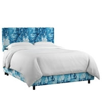 Perlman Tapacirani standardni krevet, Boja: Stroke Block Blue Oga, Garancija Detalji: Isključuje tkaninu
