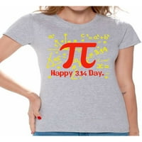 Awkward Styles Happy PI day majica matematičke majice za žene 3. Matematika Tee