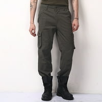 Muški labavi povremeni multi-džepne ravnodnevne pantalone na vanjskim bojama na otvorenom muškarci
