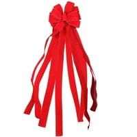 Clearians Božićni dekor luk crvena vrpca luk za božićno drvce, božićni venac, ukras poklona
