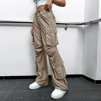 Vedolay ženske hlače Ležerne prilike ljetne ravne široke pantalone za noge za crtanje visokih struka