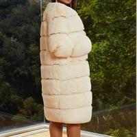Giligiliso ženska jakna od poliestera odijela je za žene plus veličine kratki Fau kaput toplog furry